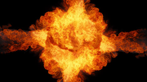 fire-effect-blast-explosion-towards-to-camera-glowing-flames-with-alpha-channel